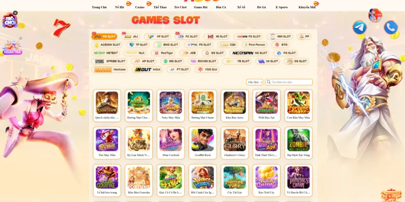 Kho game slot AU88 – lựa chọn sảnh và trò chơi