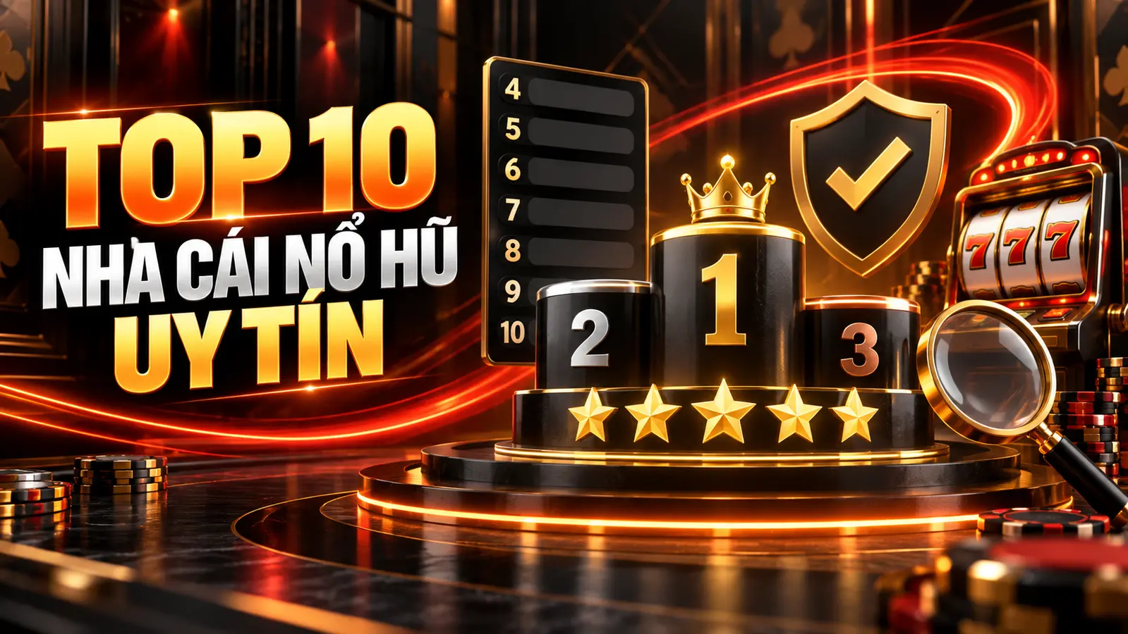 Top 10 nhà cái nổ hũ uy tín được đánh giá năm 2026